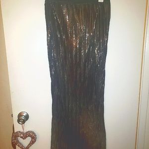Shiny maxiskirt - M